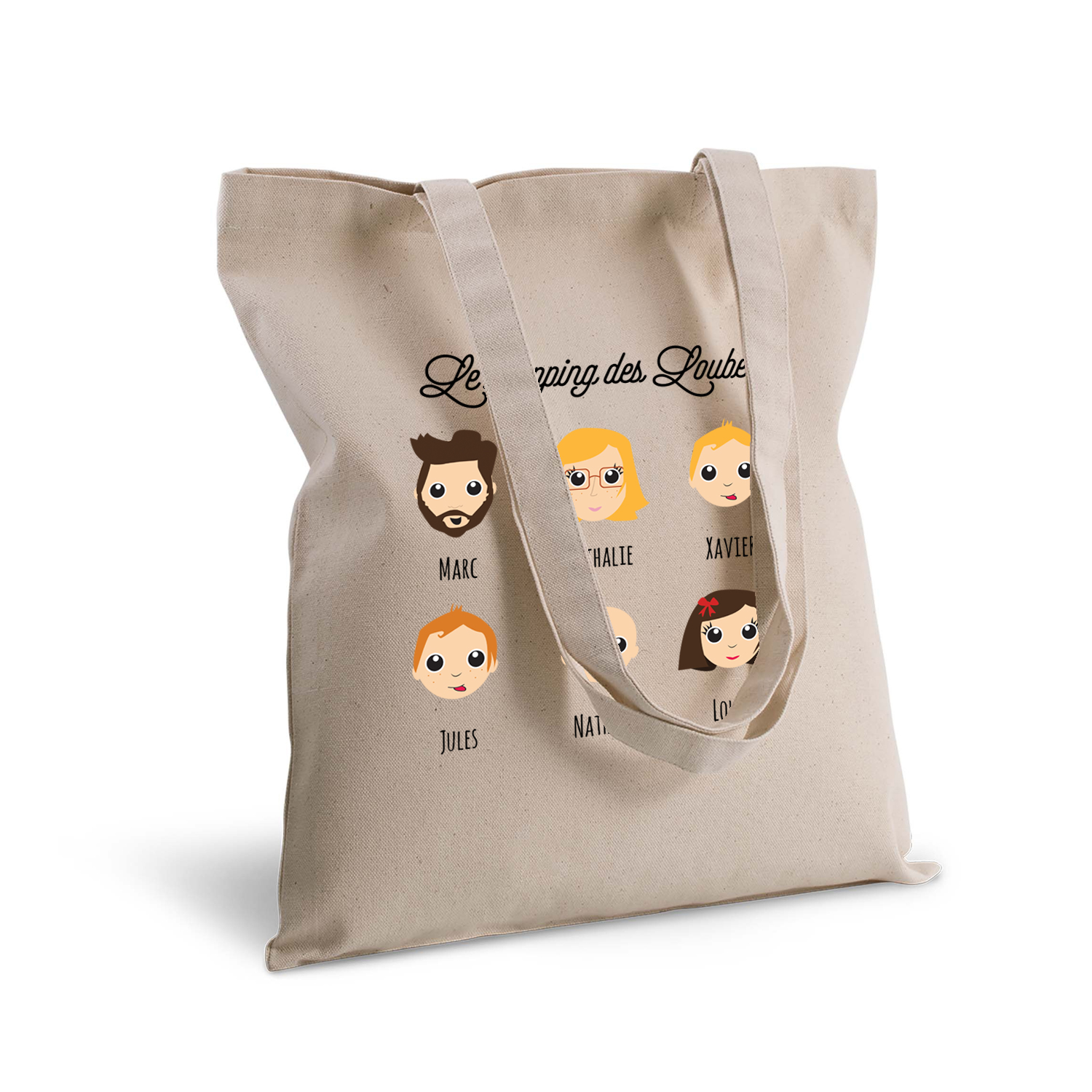 Tote bag deluxe personnalisé We Are Family