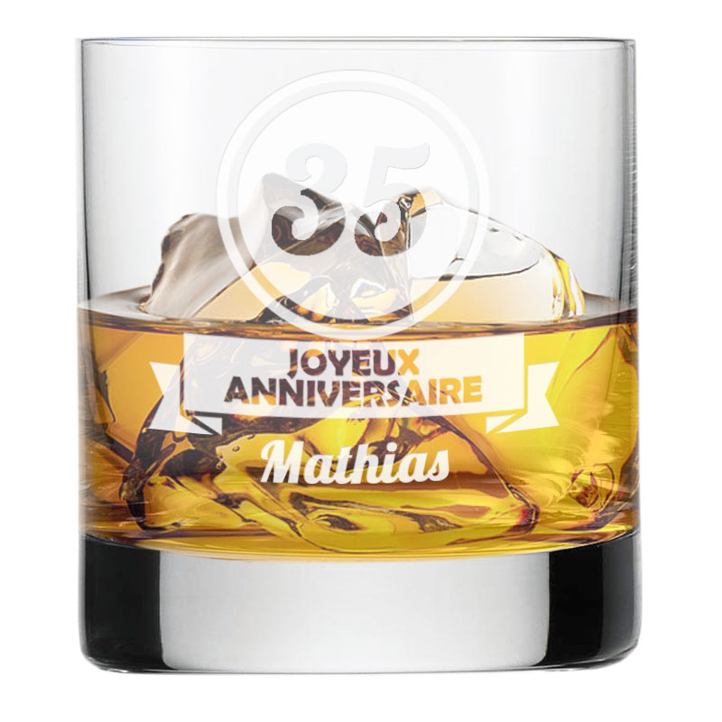 Verre A Whisky Anniversaire Personnalise Verre A Whisky Anniversaire Personnalise