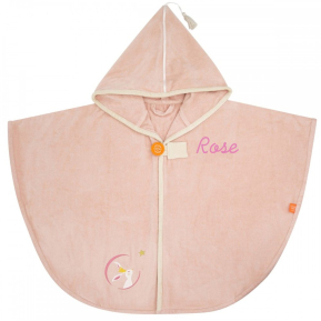 Personlig badcape fr barn  Rosa Kanin