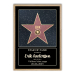 Personligt Walk of Fame-certifikat med ram