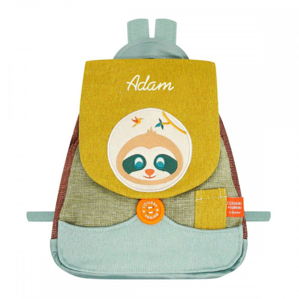 Personlig ryggsäck med sloth-design